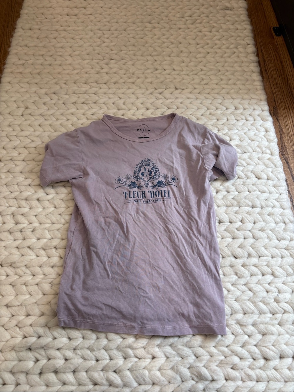 Pacsun Lavender 'Fleur Hotel' Graphic tee